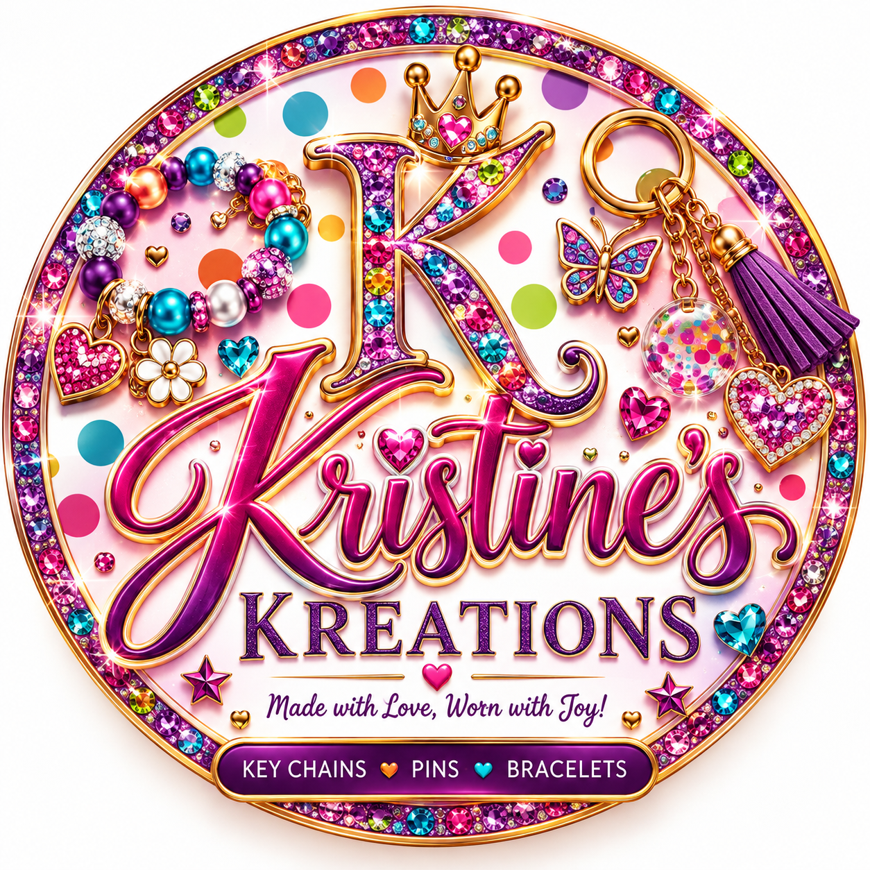 Kristine’s Kreations Co. approved logo