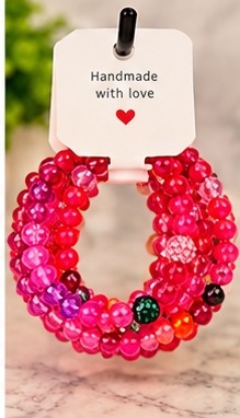 Bracelet 14 shown completely on its handmade display card