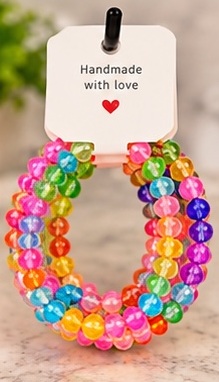 Bracelet 18 shown completely on its handmade display card